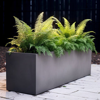 Manhattan Rectangle Low Planter / Water Box - Concrete (GFRC) - Modofire