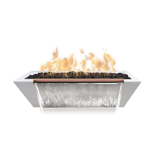 Maya Linear Rectangle Fire & Water Spillway Bowl - Concrete (GFRC) - Modofire