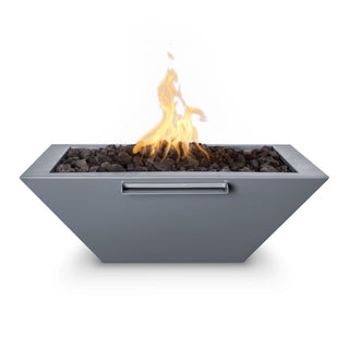 Maya Linear Rectangle Fire & Water Spillway Bowl - Powder Coated Steel - Modofire