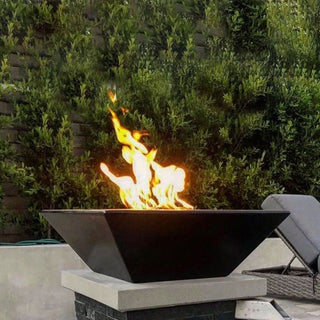 Maya Square Fire Bowl - Concrete (GFRC) - Modofire