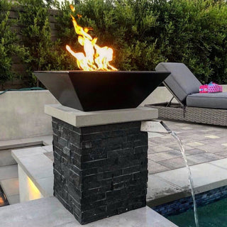 Maya Square Fire Bowl - Concrete (GFRC) - Modofire