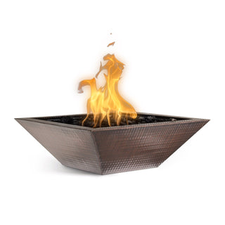 Maya Square Fire Bowl - Hammered Copper - modofire🔥