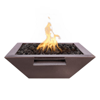 Maya Square Fire & Water Spillway Bowl - Powder Coated Steel - Modofire