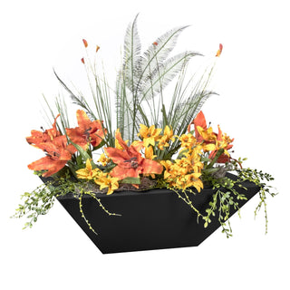 Maya Square Planter / Water Bowl - Powder Coated Steel - Modofire