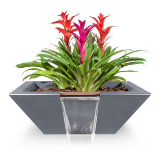 Maya Square Planter & Water Spillway Bowl - Concrete (GFRC) - Modofire