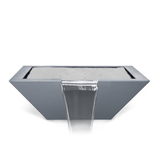 Maya Square Water Spillway Bowl - Powder Coated Steel - Modofire