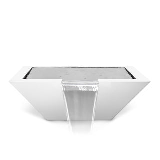 Maya Square Water Spillway Bowl - Powder Coated Steel - Modofire