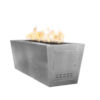 Mesa Rectangle Fire Pit - Stainless Steel - Modofire