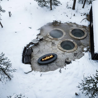 Midway Oval Low Fire Table - Concrete (GFRC) - Modofire