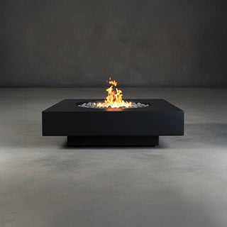 Midway Square Fire Table - Round Insert - Concrete (GFRC) - Modofire