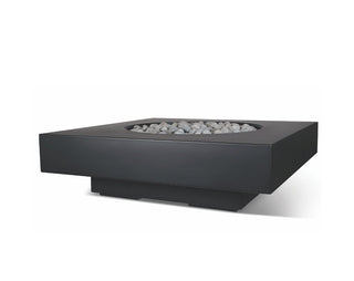 Midway Square Fire Table - Round Insert - Formed Concrete (gfrc) - Modofire