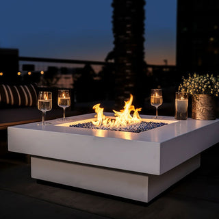 Midway Square Fire Table - Square Insert - Concrete (GFRC) - Modofire