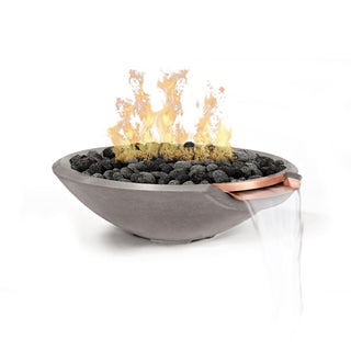 Miso Cast Fire & Water Spillway Bowl - Cast Stone Honed Finish - modofire🔥