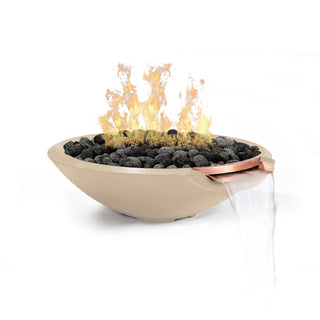 Miso Cast Fire & Water Spillway Bowl - Cast Stone Honed Finish - modofire🔥