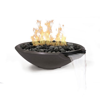 Miso Cast Fire & Water Spillway Bowl - Cast Stone Honed Finish - modofire🔥