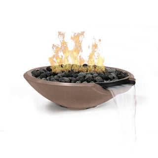 Miso Cast Fire & Water Spillway Bowl - Cast Stone Honed Finish - modofire🔥