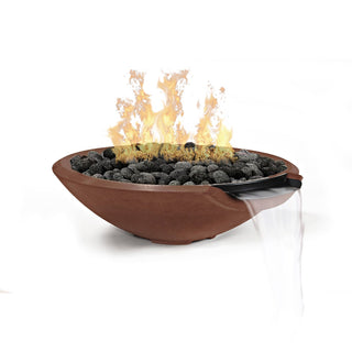 Miso Cast Fire & Water Spillway Bowl - Cast Stone Honed Finish - modofire🔥