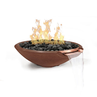 Miso Cast Fire & Water Spillway Bowl - Cast Stone Honed Finish - modofire🔥