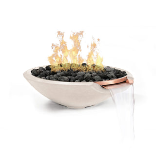 Miso Cast Fire & Water Spillway Bowl - Cast Stone Honed Finish - modofire🔥