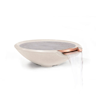 Miso Water Spillway Bowl - Cast Stone Honed Finish - modofire🔥