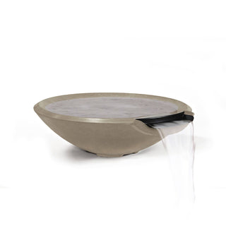 Miso Water Spillway Bowl - Cast Stone Honed Finish - modofire🔥