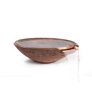 Miso Water Spillway Bowl - Cast Stone Natural Finish - modofire🔥