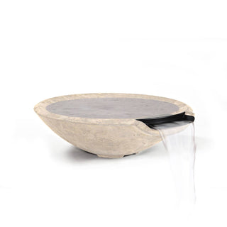 Miso Water Spillway Bowl - Cast Stone Natural Finish - modofire🔥