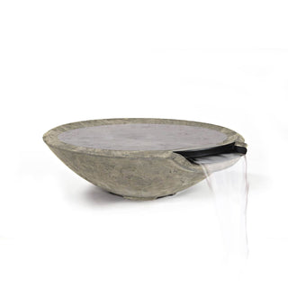 Miso Water Spillway Bowl - Cast Stone Natural Finish - modofire🔥