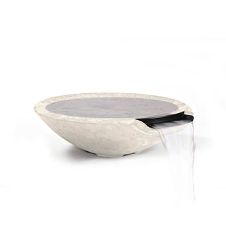 Miso Water Spillway Bowl - Cast Stone Natural Finish - modofire🔥