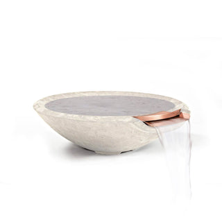 Miso Water Spillway Bowl - Cast Stone Natural Finish - modofire🔥