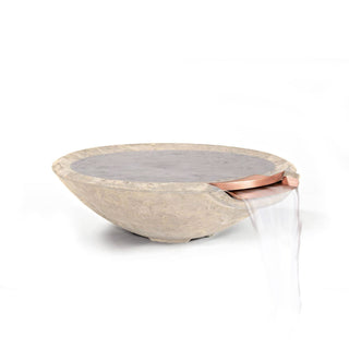 Miso Water Spillway Bowl - Cast Stone Natural Finish - modofire🔥