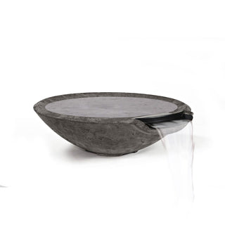 Miso Water Spillway Bowl - Cast Stone Natural Finish - modofire🔥