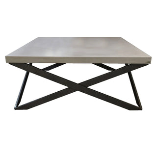 Mobius Coffee Table - Concrete with Steel Base - Modofire