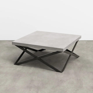 Mobius Coffee Table - Concrete with Steel Base - Modofire