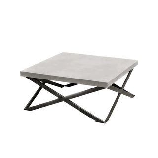 Mobius Coffee Table - Concrete with Steel Base - Modofire