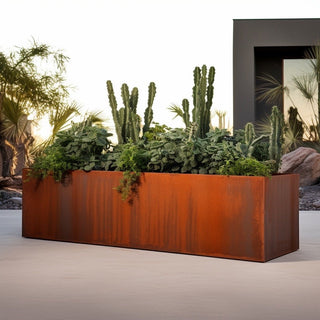 Moderna Rectangle Planter - Corten Steel - Modofire