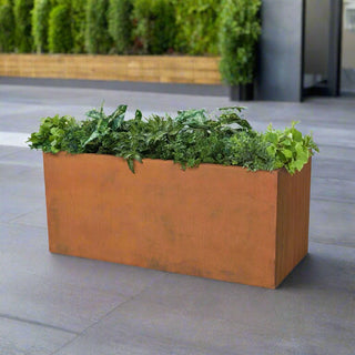 Moderna Rectangle Planter - Corten Steel - Modofire