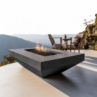 Moderno Rectangle Fire Table - Powder Coated Steel - Modofire