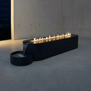 Modofire End Falls Fire & Water Feature - Modofire