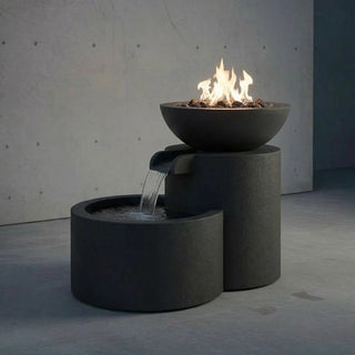 Modofire Fire Bowl Falls Fire & Water Feature - Modofire
