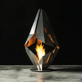 Modofire Ignis Prism Metal Fire Sculpture - Modofire