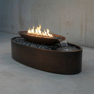 Modofire Oval Float Fire & Water Feature - Modofire