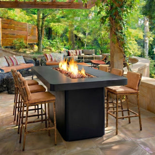 Modofire Rounded Lineo Bold Fire Bar Table - Modofire