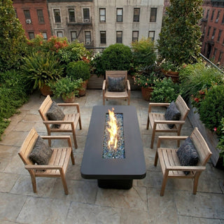 Modofire Rounded Lineo Bold Fire Dining Table - Modofire