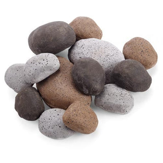 Multicolor Ceramic Fiber River Rock FPR84MC - 1/2 Cubic Foot - Modofire