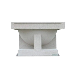 Oak Park Studio Vase Planter / Water - Square Bowl - Officially Licensed Frank Lloyd Wright - Dry Cast Sandstone - modofire🔥