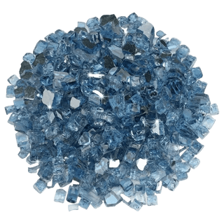 Pacific Blue Reflective Fire Glass - 1/2" - 10 lbs. - Modofire