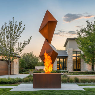 Pinnacle Balance Fire Sculpture - Modofire