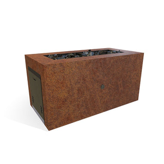 Pismo Rectangle Fire Pit - Corten Steel - Modofire