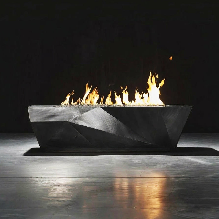 Prism Blaze Fire Pit Table | Unique Aluminum by Modofire